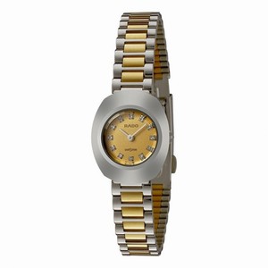 Rado Automatic Gold Tone/steel Gold Tone Dial Gold Tone/steel Band Watch #R12558633 (Women Watch)