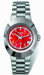 Rado Automatic Steel Red Dial Steel Band Watch #R12636303 (Men Watch)