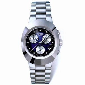 Rado Quartz Steel Blue & Black Dial Steel Band Watch #R12638173 (Men Watch)
