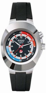 Rado Automatic Steel Black Dial Black Rubber Band Watch #R12639025 (Men Watch)