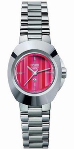 Rado Automatic Steel Red Dial Steel Band Watch #R12697313 (Women Watch)