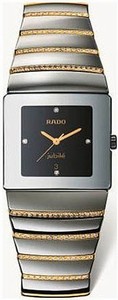 Rado Quartz Black Ceramic/gold Black Dial Black Ceramic/gold Band Watch #R13432759 (Men Watch)