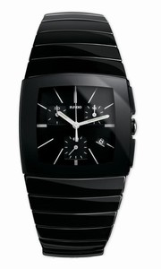 Rado Sintra Quartz Chronograph Date Black Ceramic Watch# R13477192 (Men Watch)