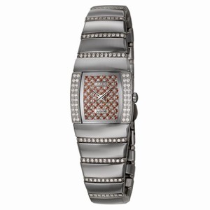 Rado Sintra Quartz Diamonds Pave Dial Diamonds Bezel Watch# R13578992 (Women Watch)