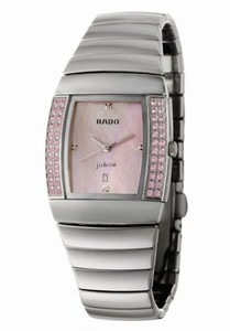 Rado Sintra Quartz Pink Mother of Pearl Dial Diamonds Bezel Watch #R13581922 (Women Watch)