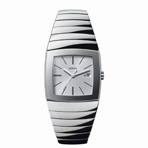 Rado Sintra Quartz Silver Dial Date Ceramic 34.8mm Watch# R13719122 (Men Watch)