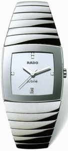 Rado Quartz Platinum Ceramic Silver Dial Platinum Ceramic Band Watch #R13719702 (Men Watch)