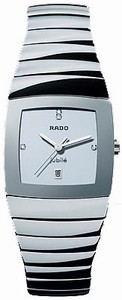 Rado Quartz Platinum Ceramic Silver Dial Platinum Ceramic Band Watch #R13720702 (Men Watch)