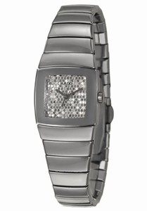 Rado Sintra Quartz Platinum Tone Ceramic Watch# R13722112 (Women Watch)