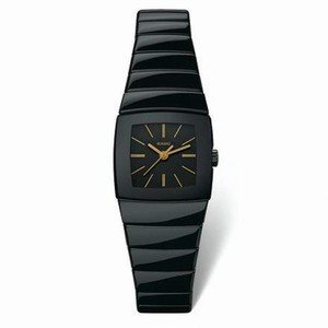 Rado Sintra Quartz Black Dial Ceramic 22mm Watch#R13726192 (Women Watch)