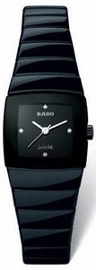 Rado Quartz Black Ceramic Black Dial Black Ceramic Band Watch #R13726702 (Women Watch)