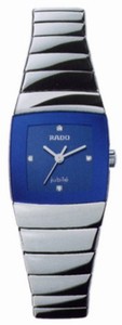 Rado Blue-diamonds Dial Ceramic Band Watch #R13812702 (Women Watch)