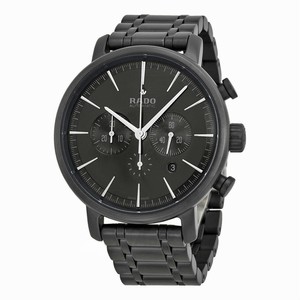 Rado Diamaster Automatic Chronograph Date Black Ceramic Watch# R14090192 (Men Watch)