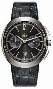 Rado D-Star Automatic Chronograph Date Black Leather Watch# R15198155 (Men Watch)