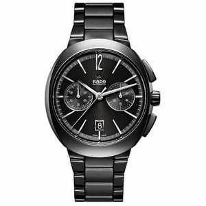Rado D-Star Automatic Chronograph Date Black Ceramic Watch# R15200152 (Men Watch)