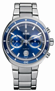 Rado D-Star 200 Automatic Chronograph Blue Dial Stainless Steel Watch# R15966203 (Men Watch)