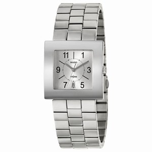 Rado Diastar Quartz Analog Date Stainless Steel Square Watch# R18681133 (Men Watch)