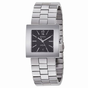 Rado Diastar Quartz Black Dial Date Stainless Steel Watch# R18681153 (Men Watch)