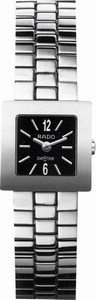 Rado Diastar Quartz Black Dial Stainless Steel Watch# R18682153 (Women Watch)