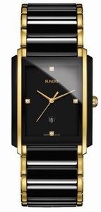 Rado Integral Quartz Diamond Dial Date Stainless Steel and Ceramic Watch# R20204712 (Men Watch)