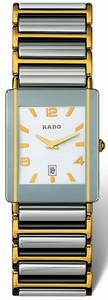 Rado Quartz Platinum Tone/gold Silver Dial Platinum Tone/gold Band Watch #R20282232 (Men Watch)
