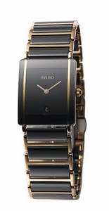 Rado Black Dial Stainless-steel-and-ceramic Band Watch #R20381152 (Women Watch)