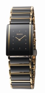 Rado Black Dial Ceramic Band Watch #R20381162 (Women Watch)