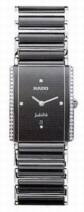 Rado Black With Diamonds Dial 40 Diamonds Band Watch #R20429712 (Men Watch)