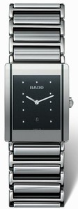 Rado Quartz Platinum Tone/steel Black Dial Platinum Tone/steel Band Watch #R20484172 (Men Watch)