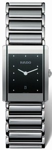 Rado Quartz Platinum Ceramic/steel Black Dial Platinum Ceramic/steel Band Watch #R20486172 ( Watch)