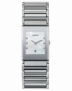 Rado Integral Quartz Diamonds Dial Stainless Steel and Ceramic Watch# R20746909 (Women Watch)