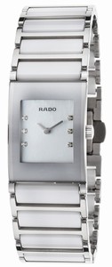 Rado Integral Quartz Diamonds Mother of Pearl Dial Ceramic 19.2mm Watch# R20747901 (Women Watch)