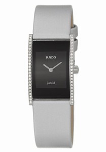 Rado Integral Quartz Analog Diamond Bezel White Satin Watch# R20759158 (Women Watch)