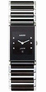 Rado Quartz Black Ceramic/steel Black Dial Black Ceramic/steel Band Watch #R20785752 (Women Watch)