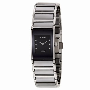 Rado Integral Quartz Diamond Dial Stainless Steel Watch# R20786759 (Women Watch)