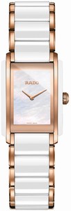 Rado Mother Of Pearl Dial Fixed Rose Gold Pvd Band Watch #R20844902 (Men Watch)
