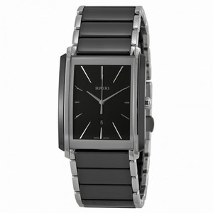 Rado Integral Quartz Analog Date Black Ceramic and Stainless Steel Watch# R20963152 (Men Watch)