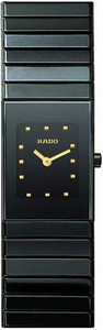 Rado Ceramica Quartz Black Dial Black Ceramic Watch# R21540162 (Women Watch)