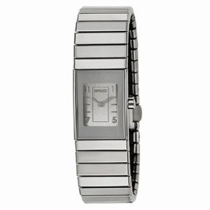 Rado Ceramica Quartz Gray Dial Ceramic 19mm Watch# R21642122 (Women Watch)