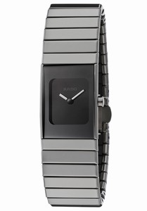 Rado Ceramica Quartz Black Dial Ceramic 19mm Watch# R21827232 (Women Watch)