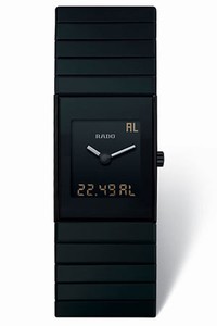 Rado Quartz Black Ceramic Black Dial Black Ceramic Band Watch #R21854152 (Men Watch)