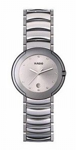 Rado Quartz Platinum Ceramic/steel Silver Dial Platinum Ceramic/steel Band Watch #R22593102 (Men Watch)