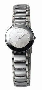 Rado Quartz Platinum Ceramic/steel Silver Dial Platinum Ceramic/steel Band Watch #R22594102 (Women Watch)