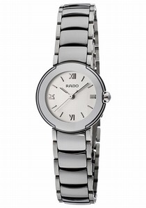 Rado Quartz Platinum Ceramic/steel White Dial Platinum Ceramic/steel Band Watch #R22594112 (Women Watch)