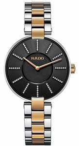Rado Coupole Quartz Diamond Dial Two Tone Stainless Steel Watch# R22850713 (Women Watch)