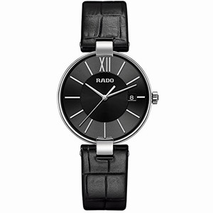 Rado Coupole Quartz Analog Date Black Leather Watch# R22852155 (Men Watch)