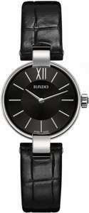 Rado Coupole Quartz Analog Black Leather Watch# R22854155 (Women Watch)