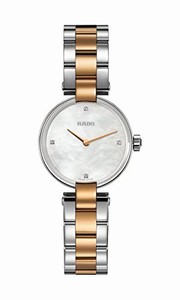 Rado Coupole Quartz Mother of Pearl Diamond Dial Two Tone Stainless Steel Watch# R22854913 (Women Watch)