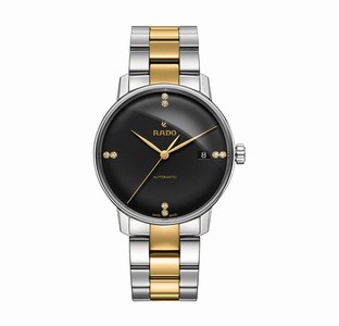 Rado Black Dial Fixed Stainless Steel Band Watch #R22860712 (Men Watch)