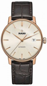 Rado Champagne Dial Fixed Rose Gold Pvd Band Watch #R22861115 (Men Watch)